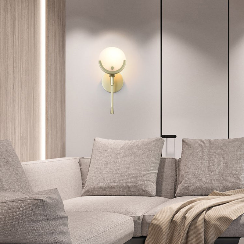 Round Long Strip Floral Wall Lamp