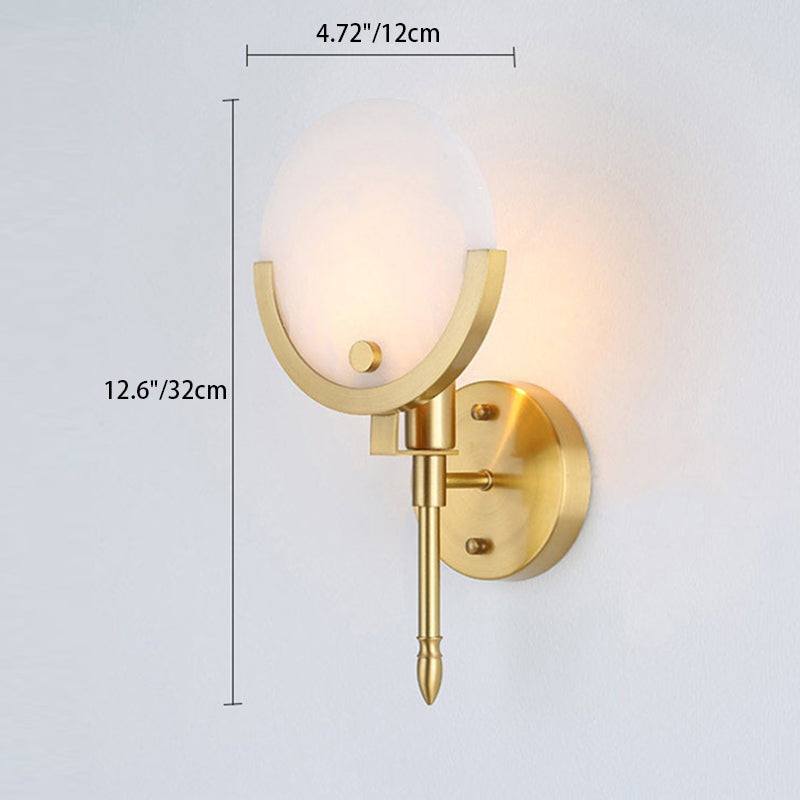 Round Long Strip Floral Wall Lamp