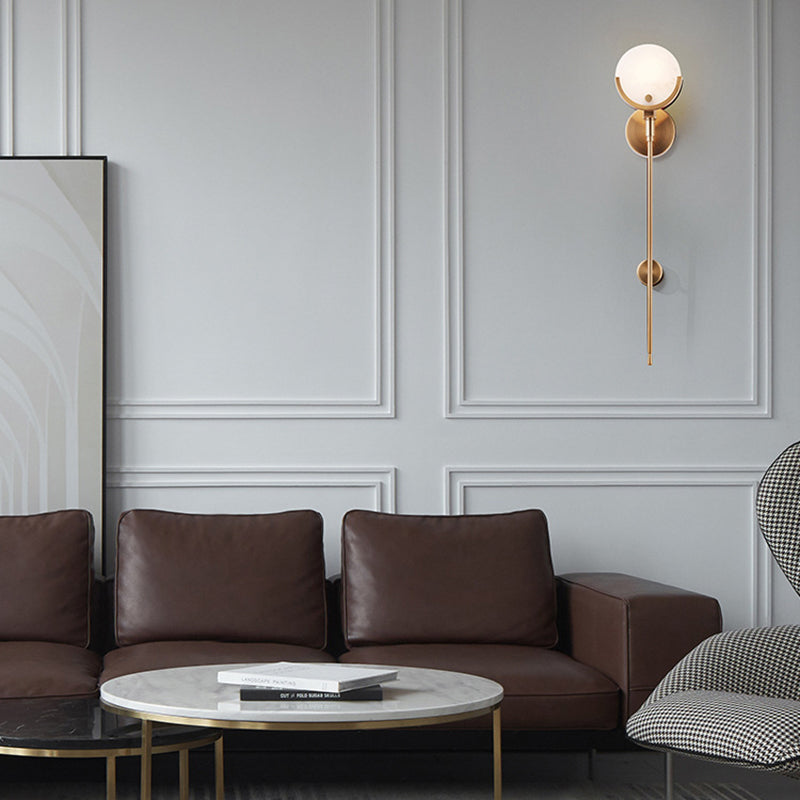 Round Long Strip Floral Wall Lamp
