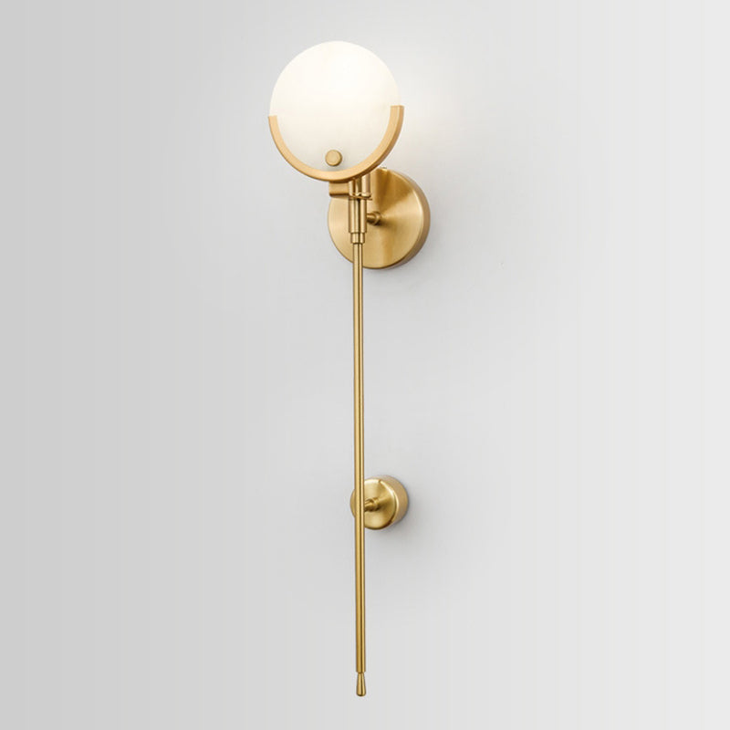 Round Long Strip Floral Wall Lamp