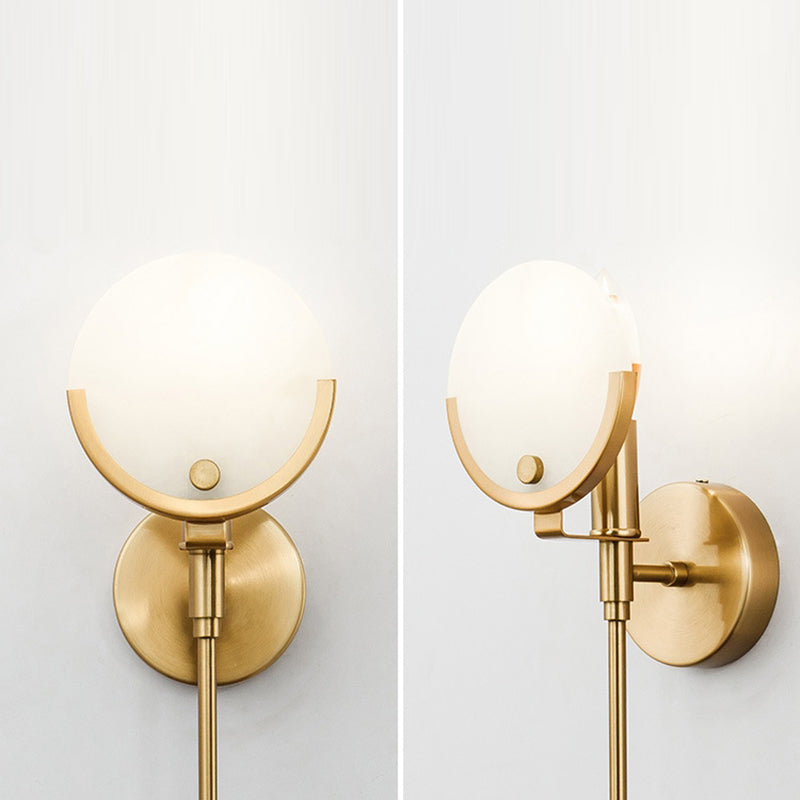 Round Long Strip Floral Wall Lamp