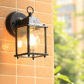 Square Rectangle Round Glass Outdoor Light