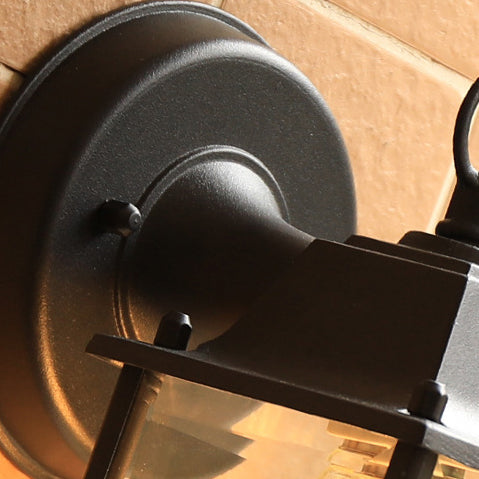 Square Rectangle Round Glass Outdoor Light