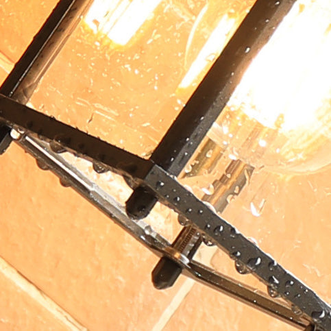 Square Rectangle Round Glass Outdoor Light