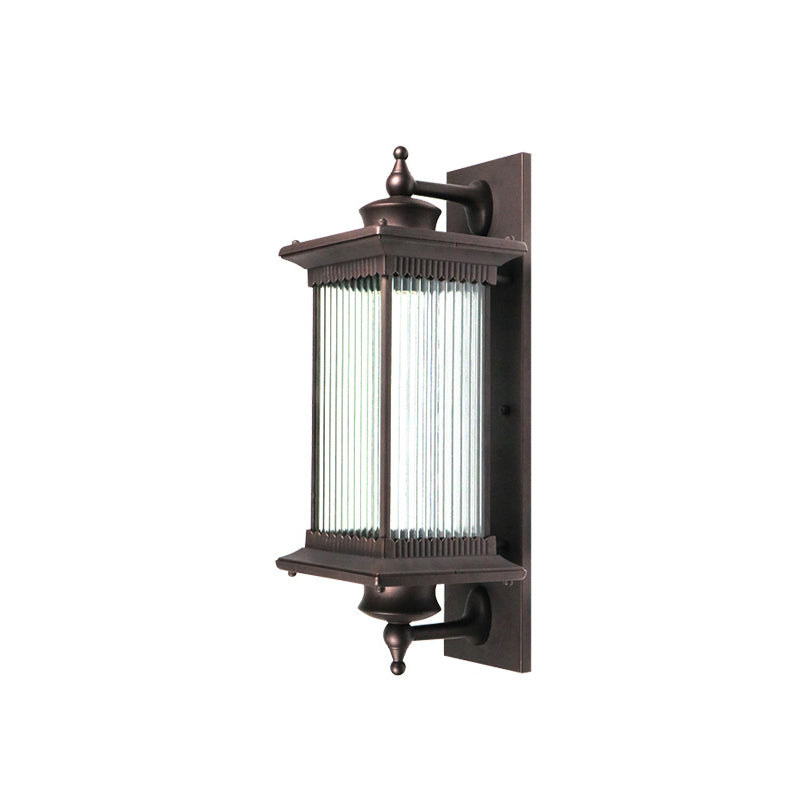 Square House Rectangle Glass Outdoor Light