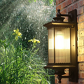 Square House Rectangle Glass Outdoor Light