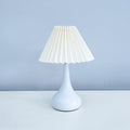 Round Cone Fabric Metal Table Lamp