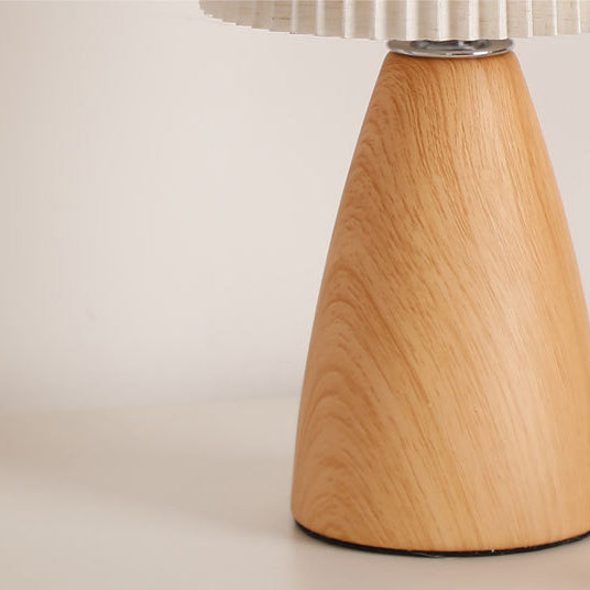 Cylinder Conical Fabric Ceramic Table Lamp