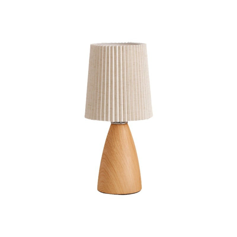 Cylinder Conical Fabric Ceramic Table Lamp