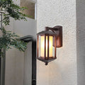 Square Cylinder Glass Aluminum Outdoor Light