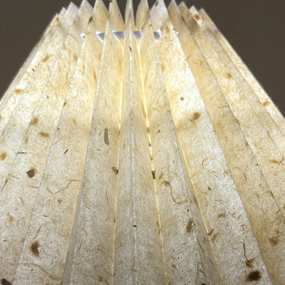 Round Cone Pleated Fabric Table Lamp