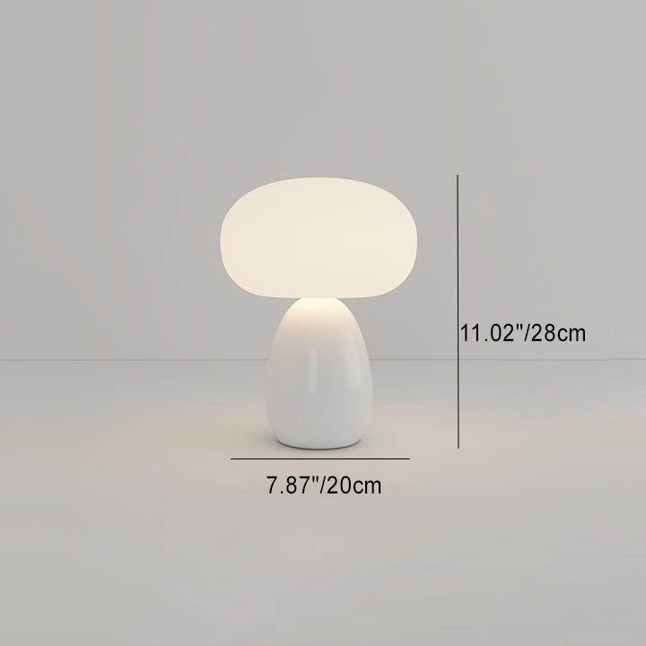 Round Cylinder Mushroom Round Table Lamp