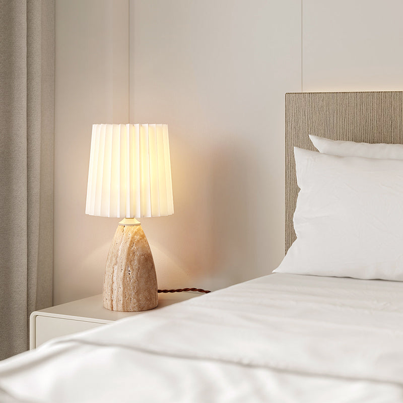 Conical Cylinder Round Fabric Table Lamp