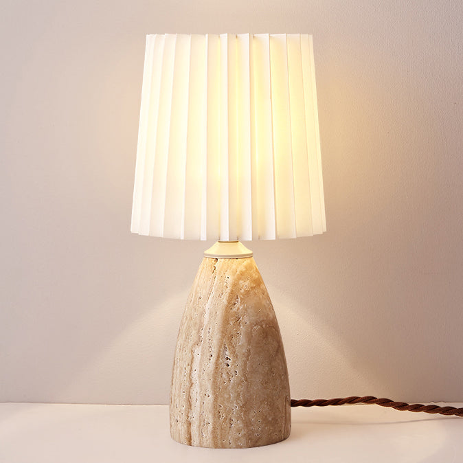Conical Cylinder Round Fabric Table Lamp