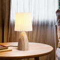 Conical Cylinder Round Fabric Table Lamp