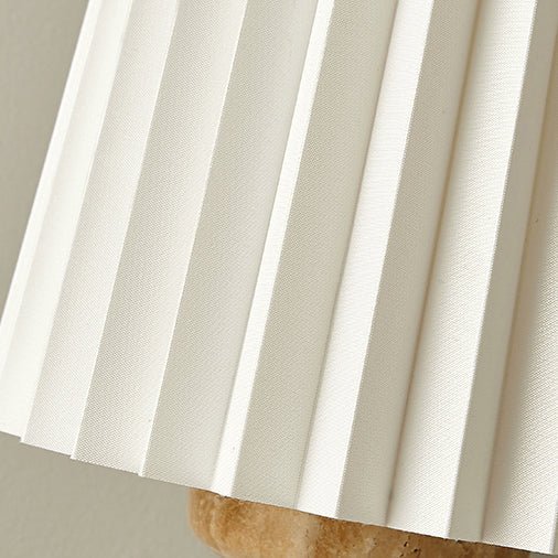 Conical Cylinder Round Fabric Table Lamp