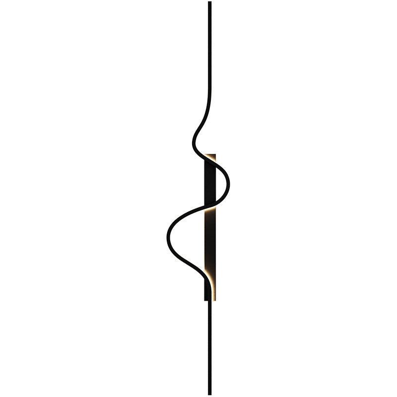 Long Wave Rectangle Silicone Wall Lamp