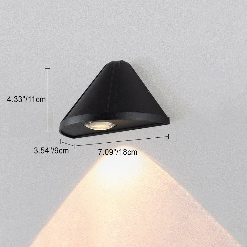 Triangle Lens Aluminum Patio Outdoor Light