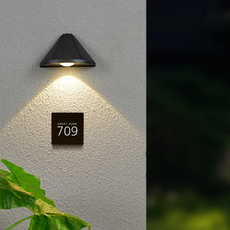 Triangle Lens Aluminum Patio Outdoor Light