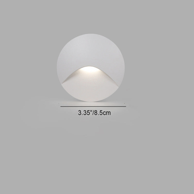 Round Square Aluminum Patio Outdoor Light