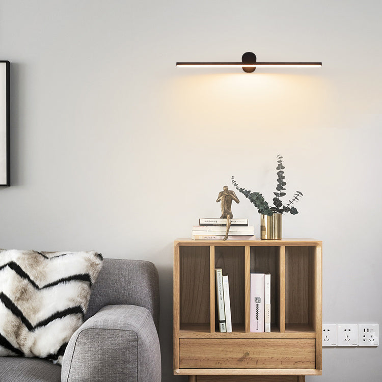 Long Round PVC Metal Wall Lamp