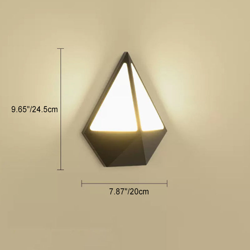 Triangle Semicircle Round Acrylic Outdoor Light