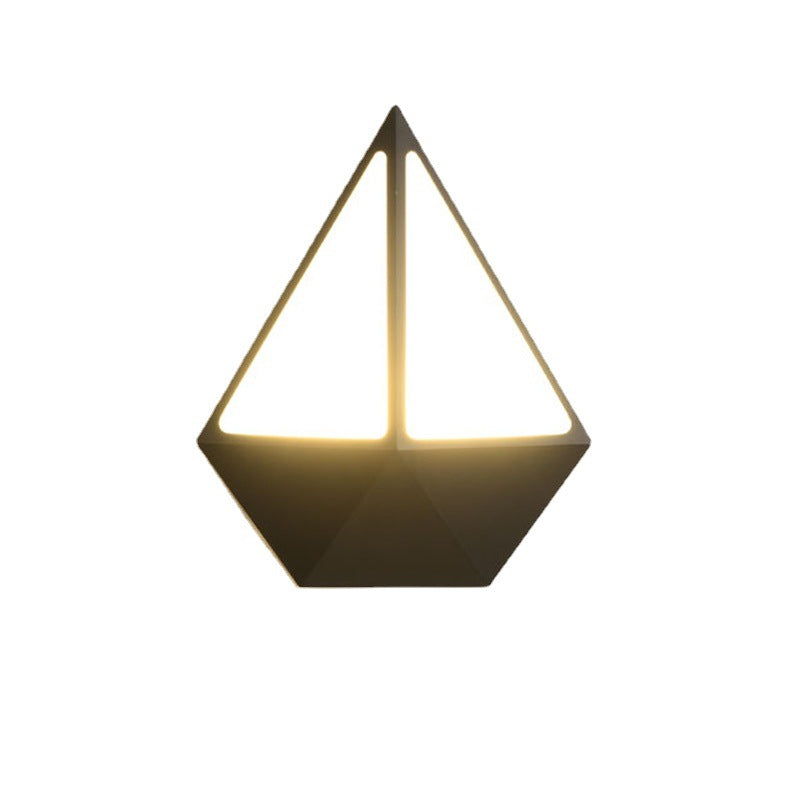 Triangle Semicircle Round Acrylic Outdoor Light