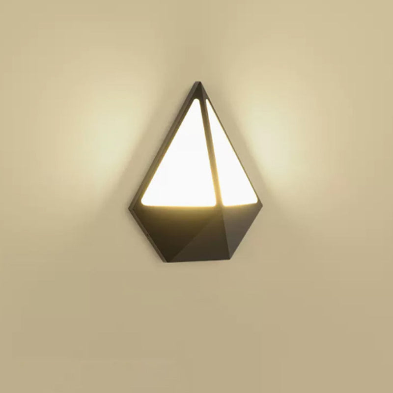 Triangle Semicircle Round Acrylic Outdoor Light