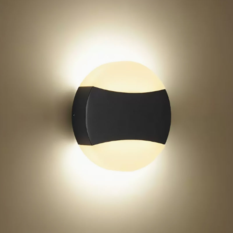 Triangle Semicircle Round Acrylic Outdoor Light