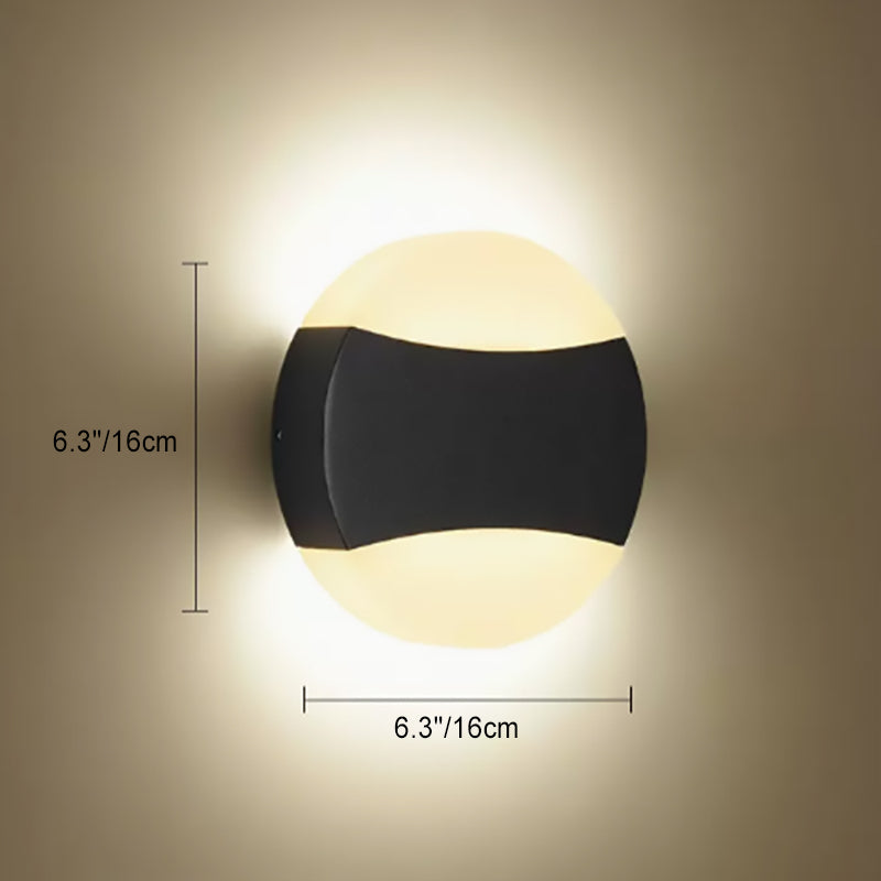 Triangle Semicircle Round Acrylic Outdoor Light