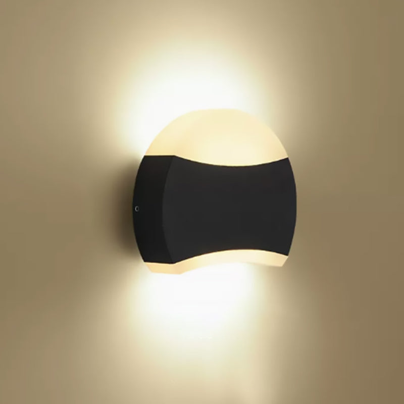 Triangle Semicircle Round Acrylic Outdoor Light