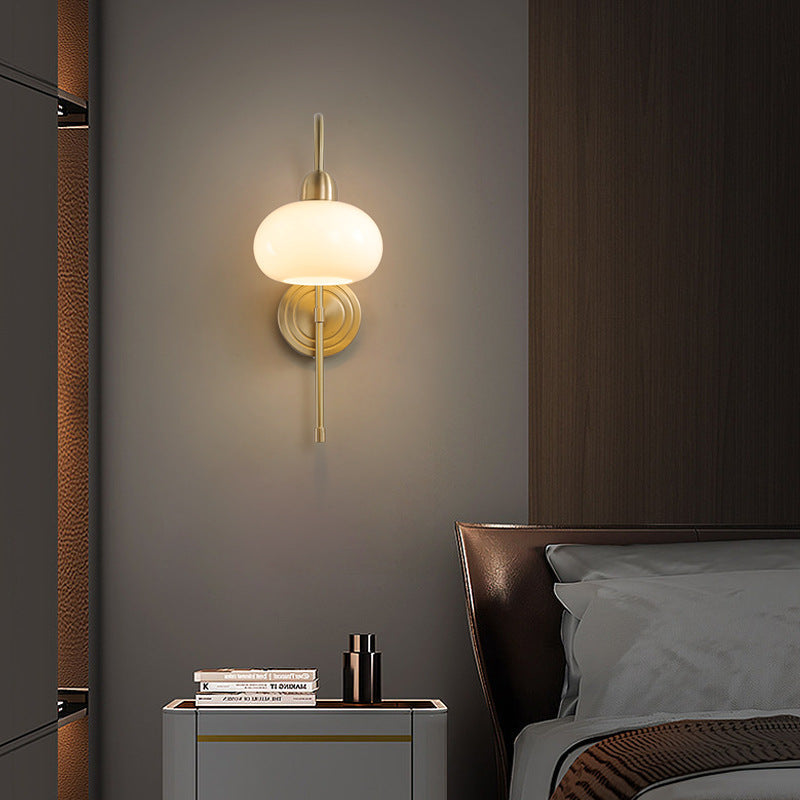 Persimmon Shape Round Glass Wall Lamp