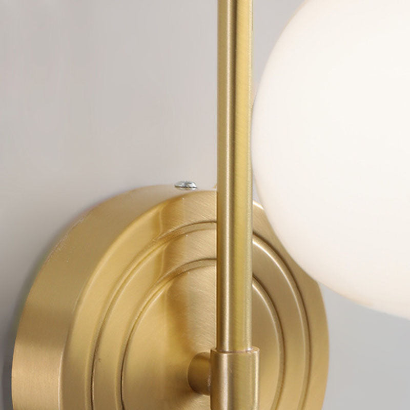 Persimmon Shape Round Glass Wall Lamp