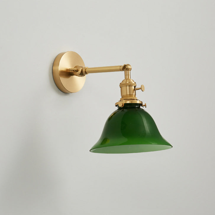 Round Long Rod Glass Wall Lamp
