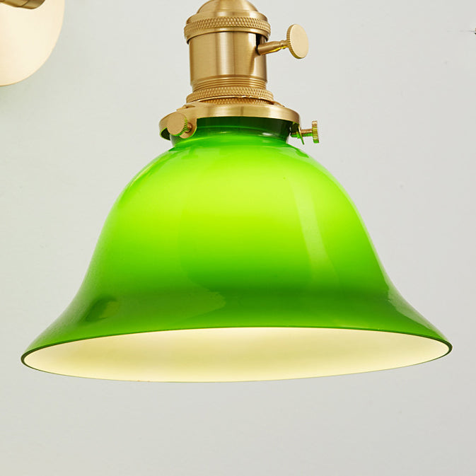 Round Long Rod Glass Wall Lamp
