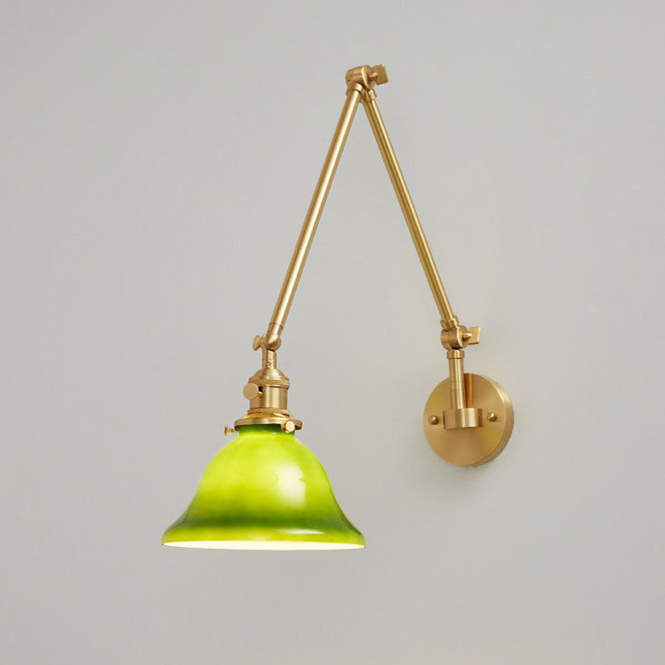 Round Long Rod Glass Wall Lamp