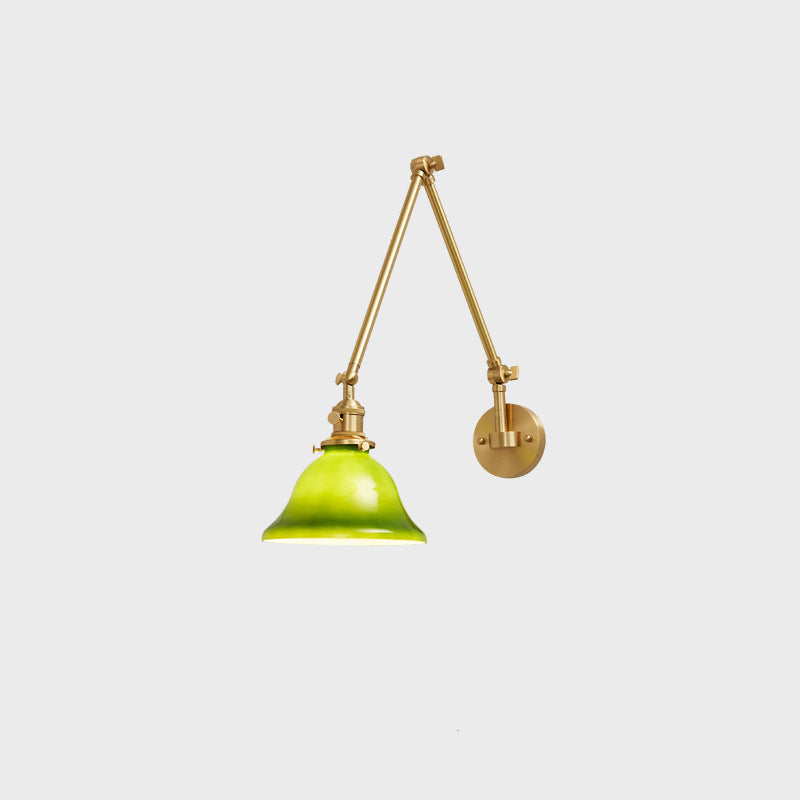 Round Long Rod Glass Wall Lamp