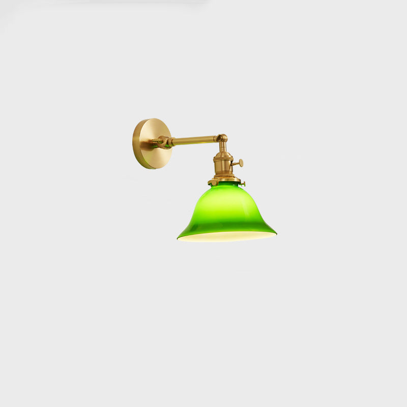 Round Long Rod Glass Wall Lamp