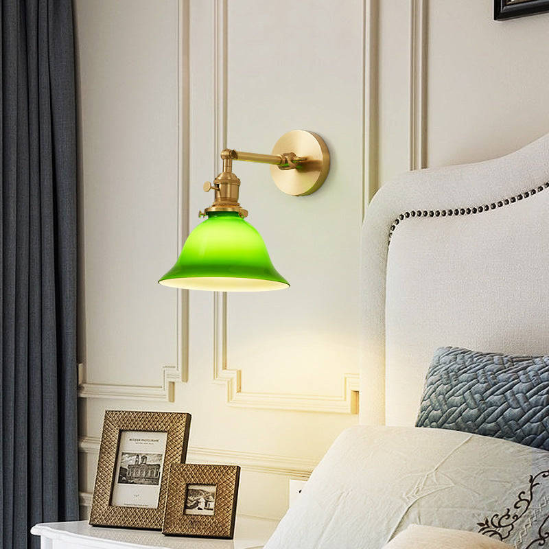 Round Long Rod Glass Wall Lamp