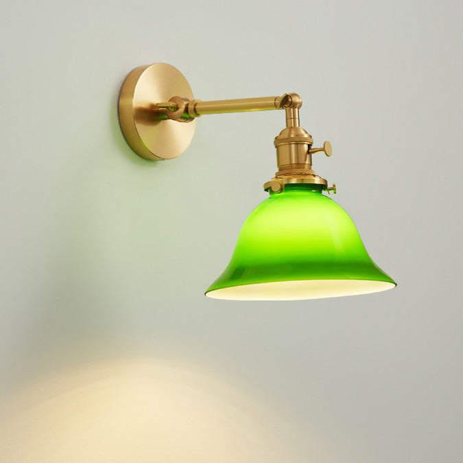Round Long Rod Glass Wall Lamp