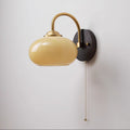 Half Opening Round Curved Wall Lamp