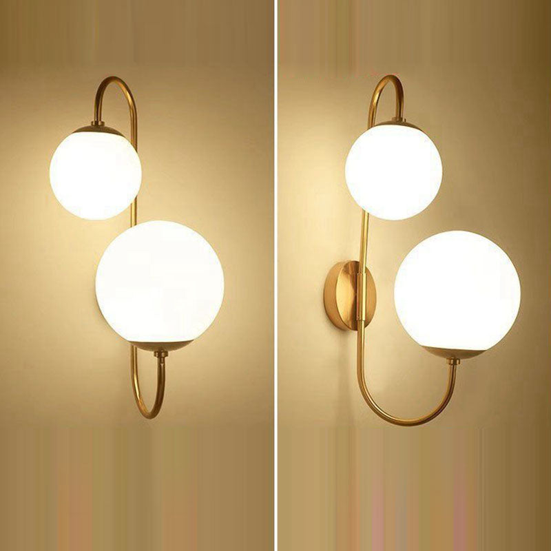 Magic Bean Round Bent 2-Light Wall Lamp