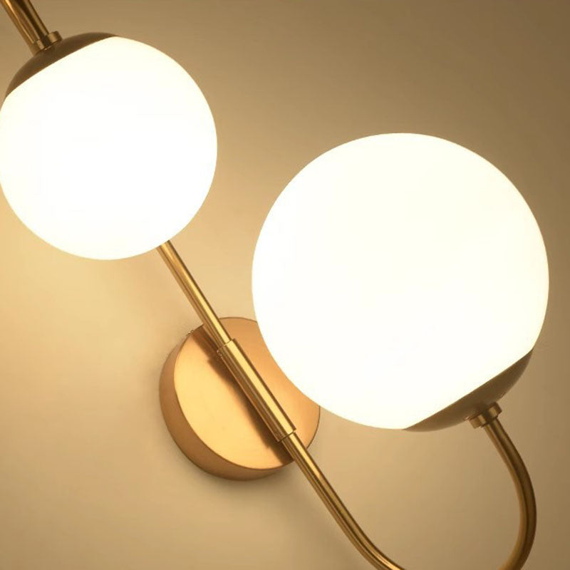 Magic Bean Round Bent 2-Light Wall Lamp