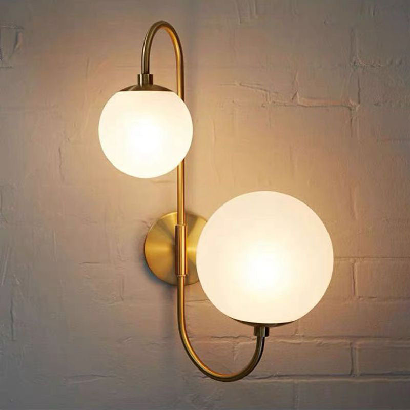 Magic Bean Round Bent 2-Light Wall Lamp