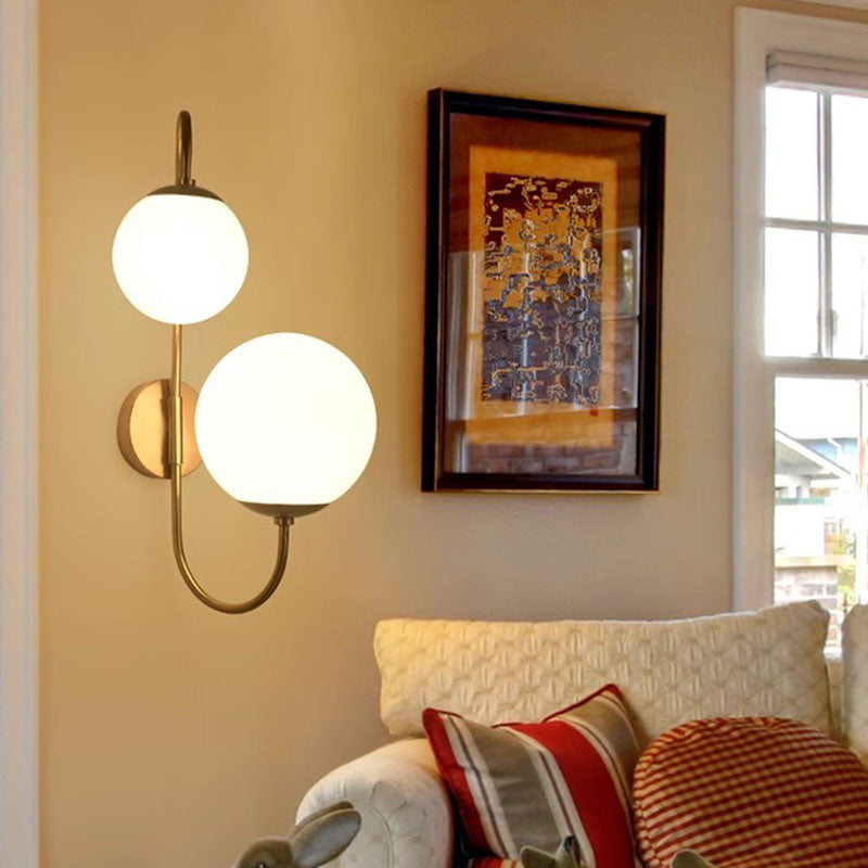 Magic Bean Round Bent 2-Light Wall Lamp