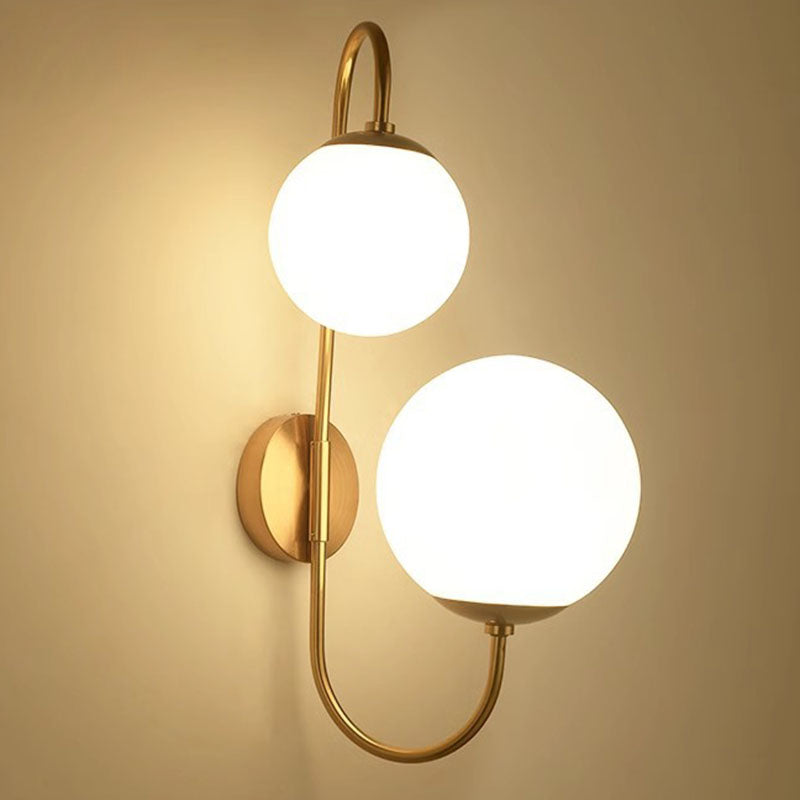 Magic Bean Round Bent 2-Light Wall Lamp