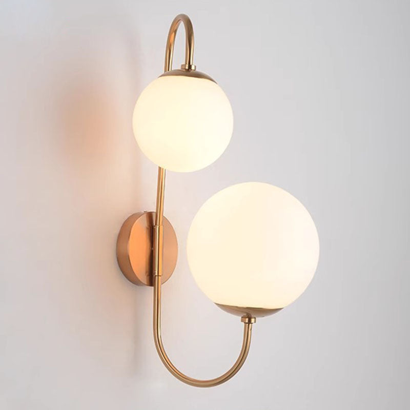 Magic Bean Round Bent 2-Light Wall Lamp