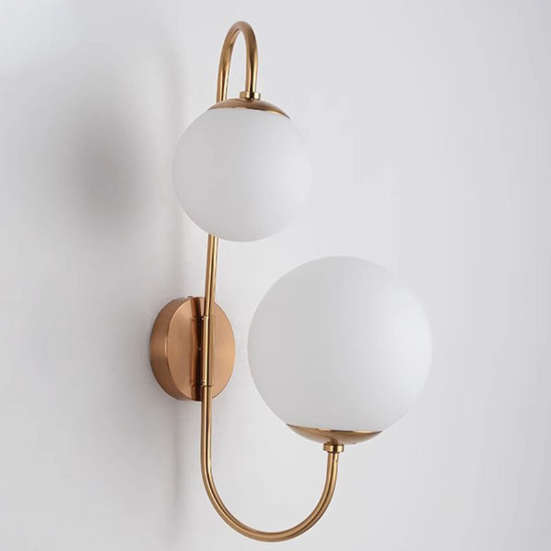 Magic Bean Round Bent 2-Light Wall Lamp