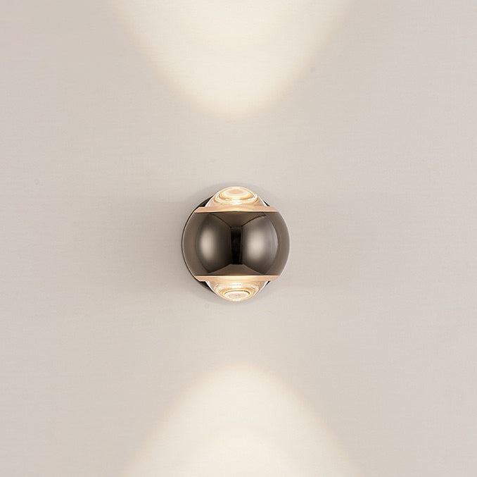Round Orb Rotatable Glass Wall Lamp