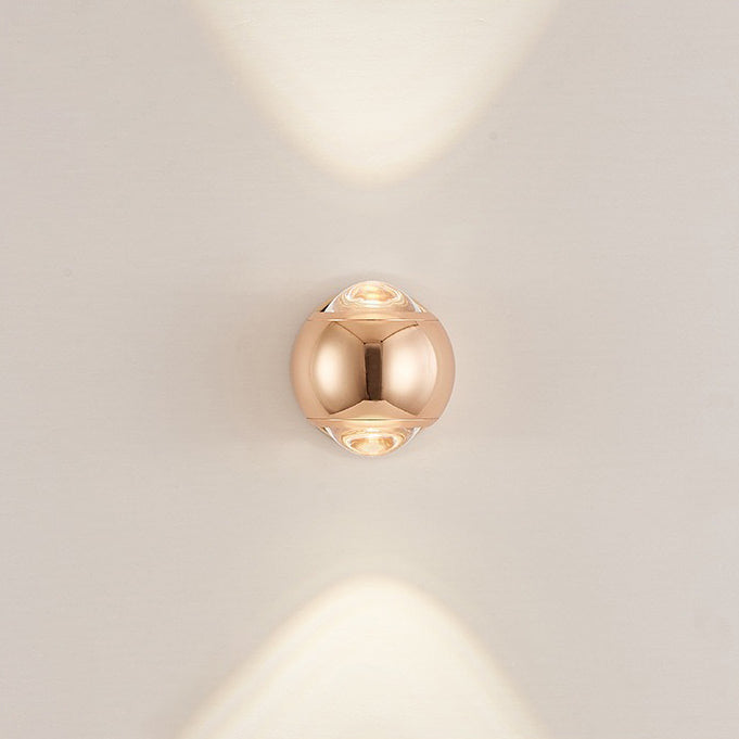 Round Orb Rotatable Glass Wall Lamp